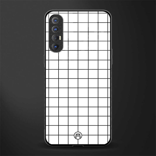 classic grid light edition glass case for oppo reno 3 pro image