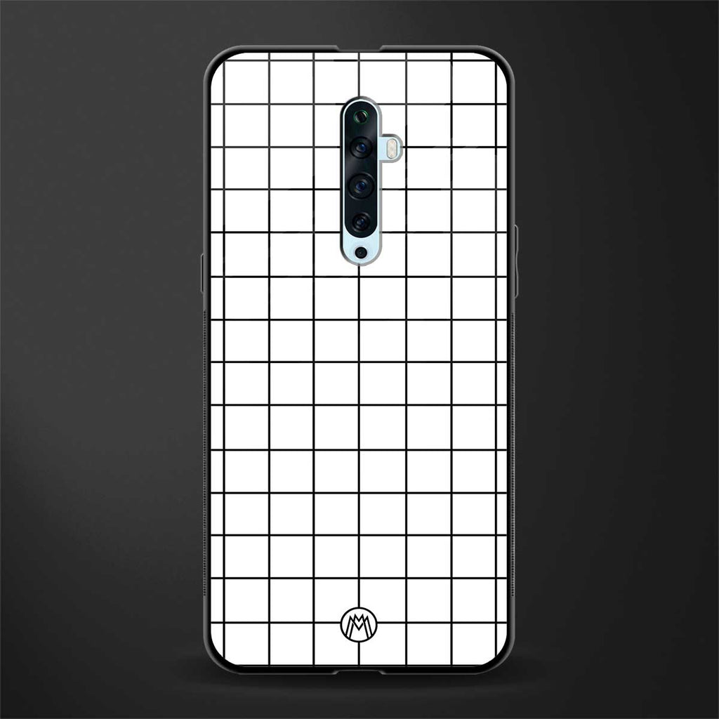 classic grid light edition glass case for oppo reno 2f image