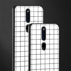 classic grid light edition glass case for oppo f11 pro image-2
