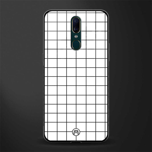 classic grid light edition glass case for oppo f11 image