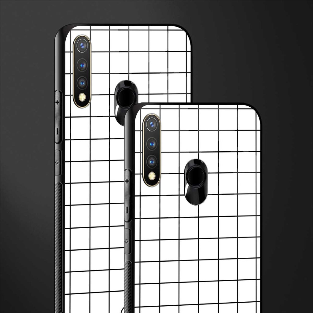 classic grid light edition glass case for vivo u20 image-2