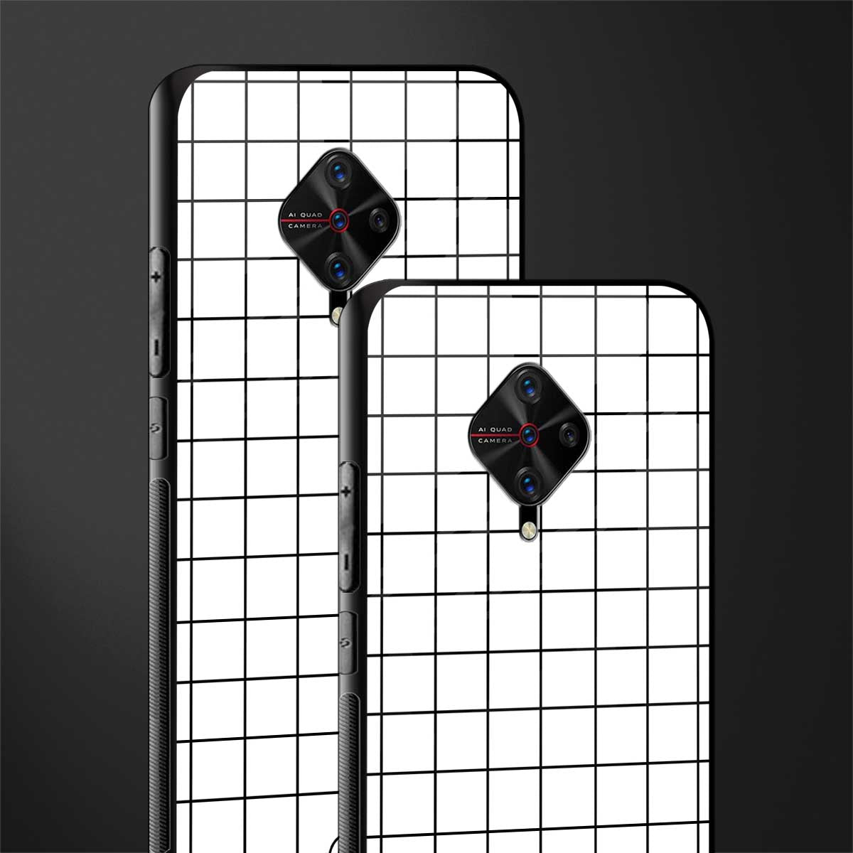 classic grid light edition glass case for vivo s1 pro image-2