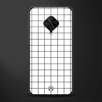 classic grid light edition glass case for vivo s1 pro image