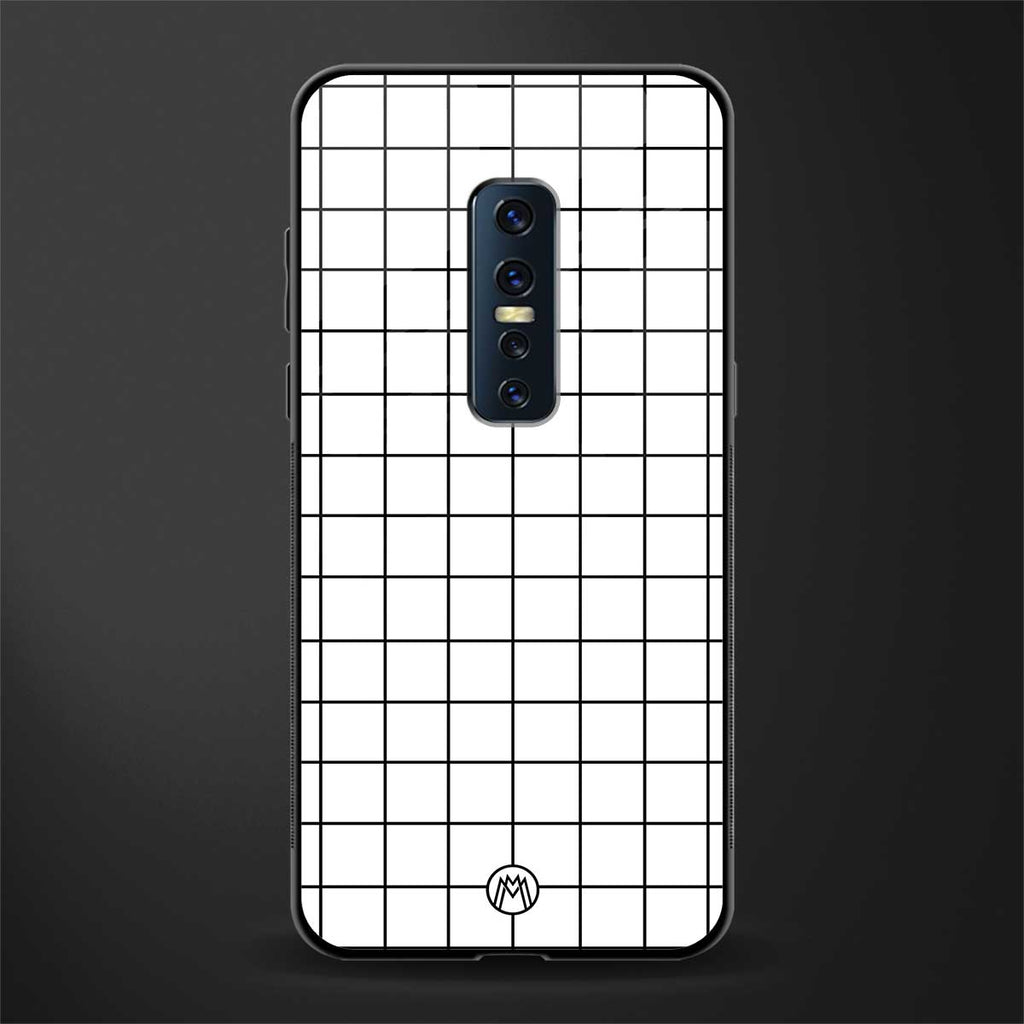 classic grid light edition glass case for vivo v17 pro image