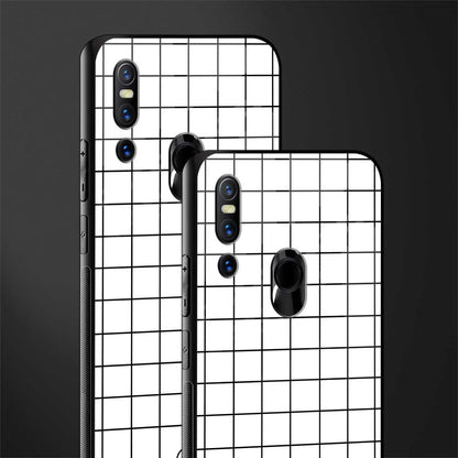 classic grid light edition glass case for vivo v15 image-2