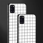 classic grid light edition glass case for samsung galaxy a31 image-2