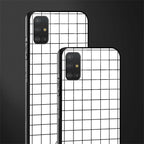classic grid light edition glass case for samsung galaxy a51 image-2