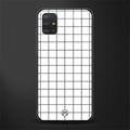 classic grid light edition glass case for samsung galaxy a51 image