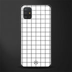 classic grid light edition glass case for samsung galaxy a51 image