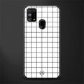 classic grid light edition glass case for samsung galaxy f41 image