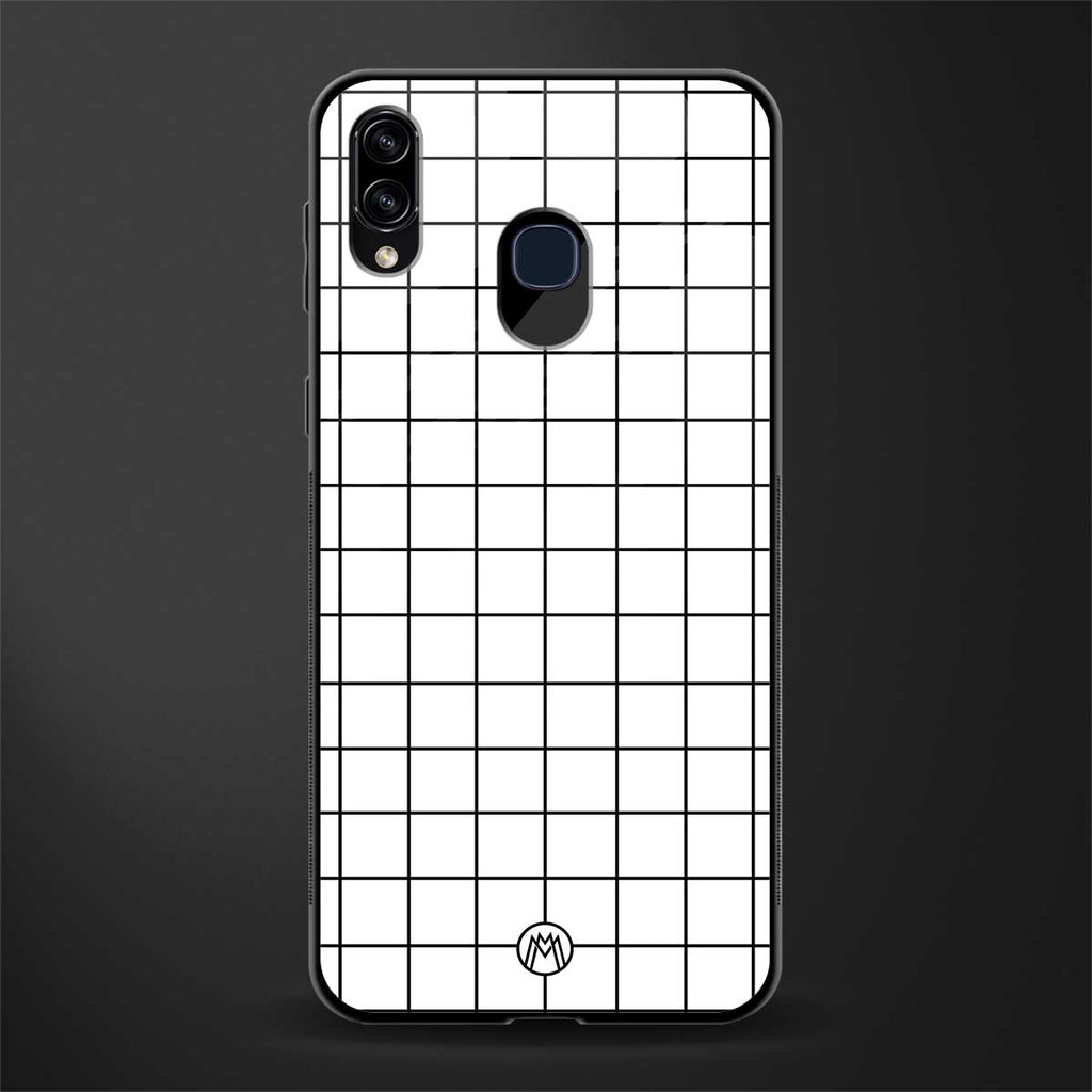 classic grid light edition glass case for samsung galaxy m10s image