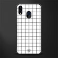 classic grid light edition glass case for samsung galaxy m10s image