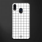 classic grid light edition glass case for samsung galaxy m10s image