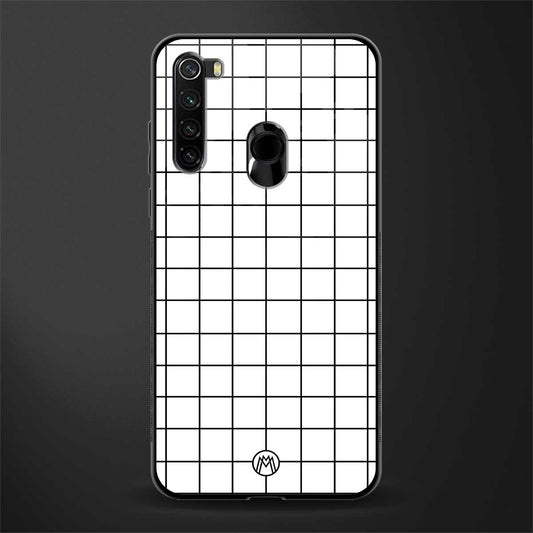 classic grid light edition glass case for redmi note 8 image