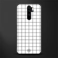 classic grid light edition glass case for redmi note 8 pro image