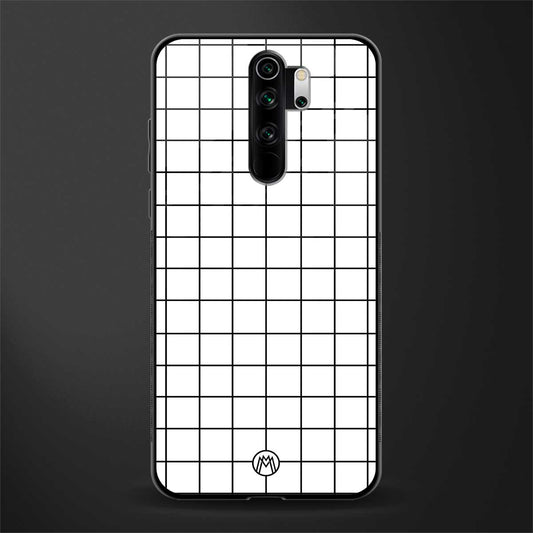 classic grid light edition glass case for redmi note 8 pro image
