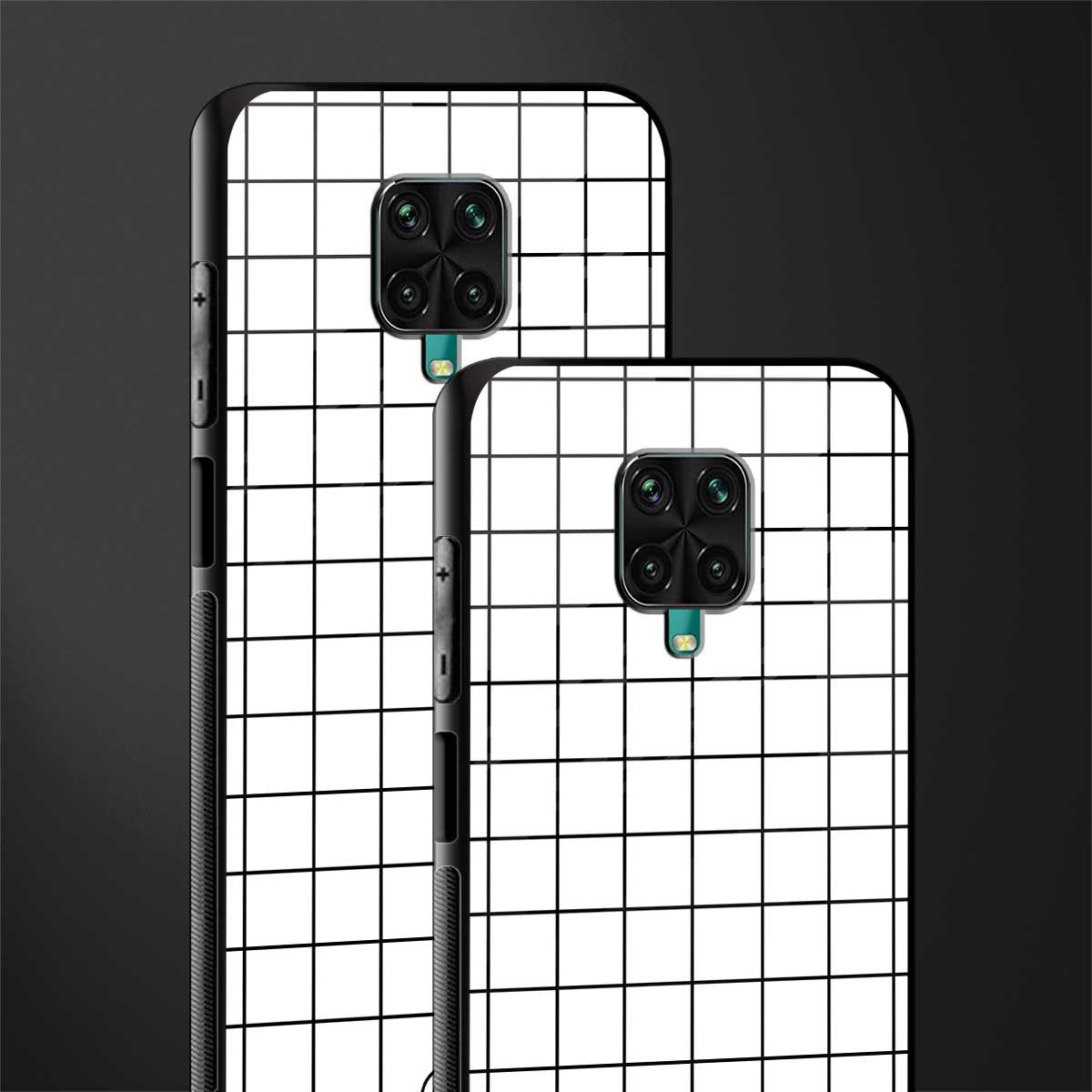 classic grid light edition glass case for poco m2 pro image-2