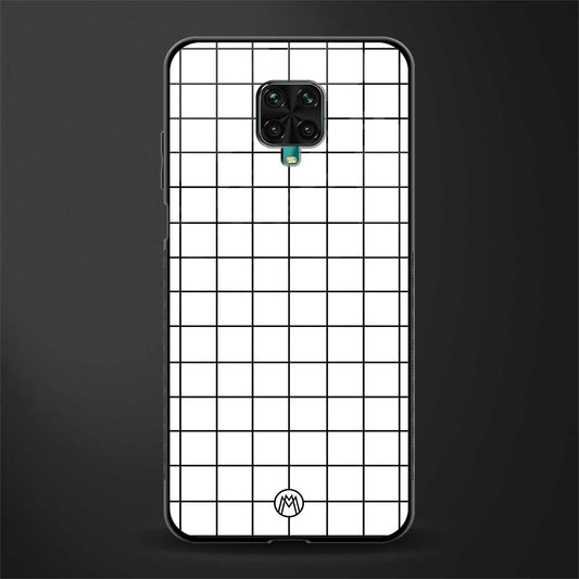 classic grid light edition glass case for redmi note 9 pro max image