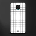 classic grid light edition glass case for redmi note 9 pro image