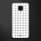 classic grid light edition glass case for redmi note 9 pro image