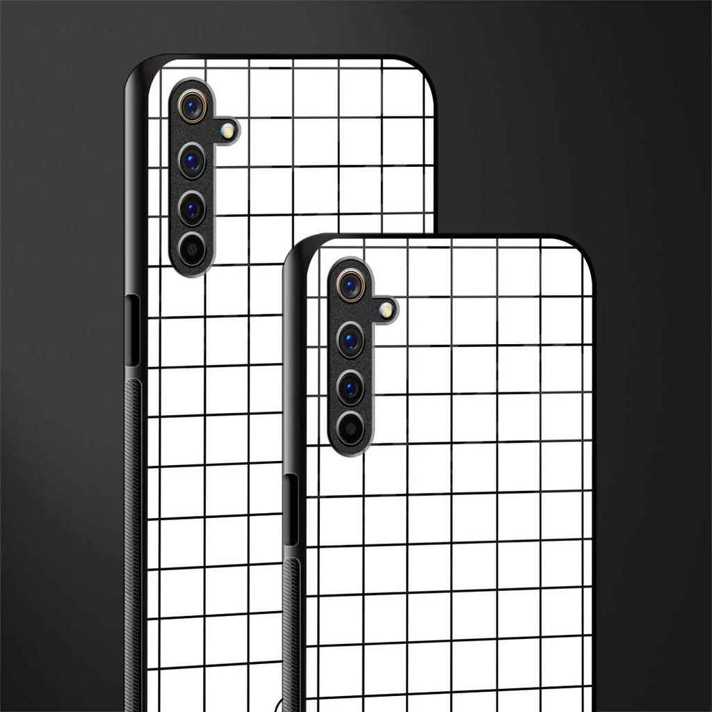 classic grid light edition glass case for realme 6i image-2