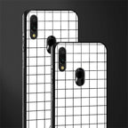 classic grid light edition glass case for redmi note 7 pro image-2