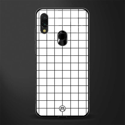 classic grid light edition glass case for redmi 7redmi y3 image