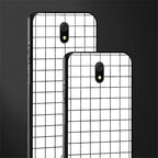 classic grid light edition glass case for redmi 8a image-2