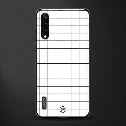 classic grid light edition glass case for mi a3 redmi a3 image