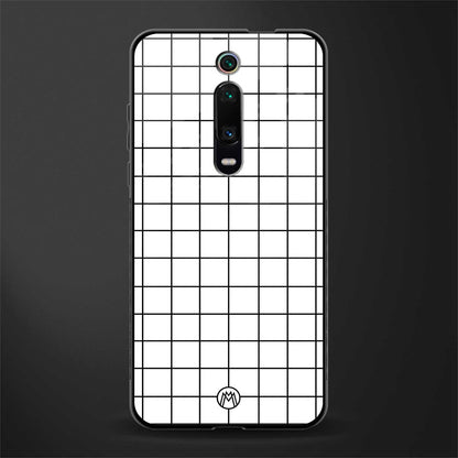 classic grid light edition glass case for redmi k20 pro image