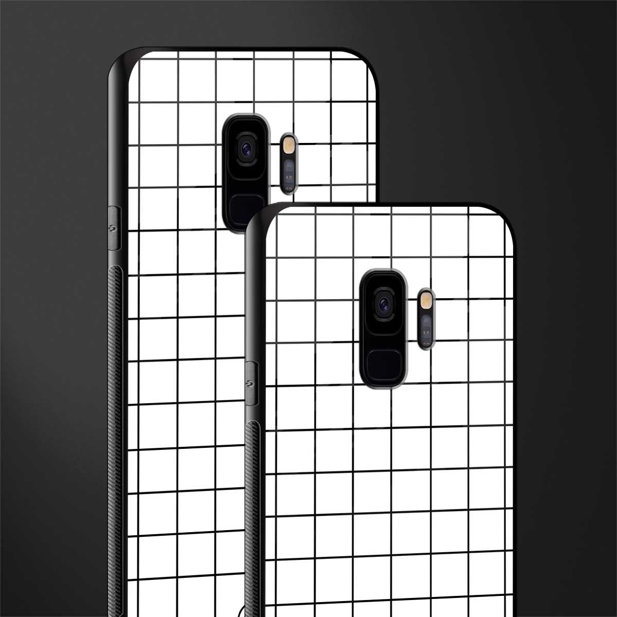 classic grid light edition glass case for samsung galaxy s9 image-2