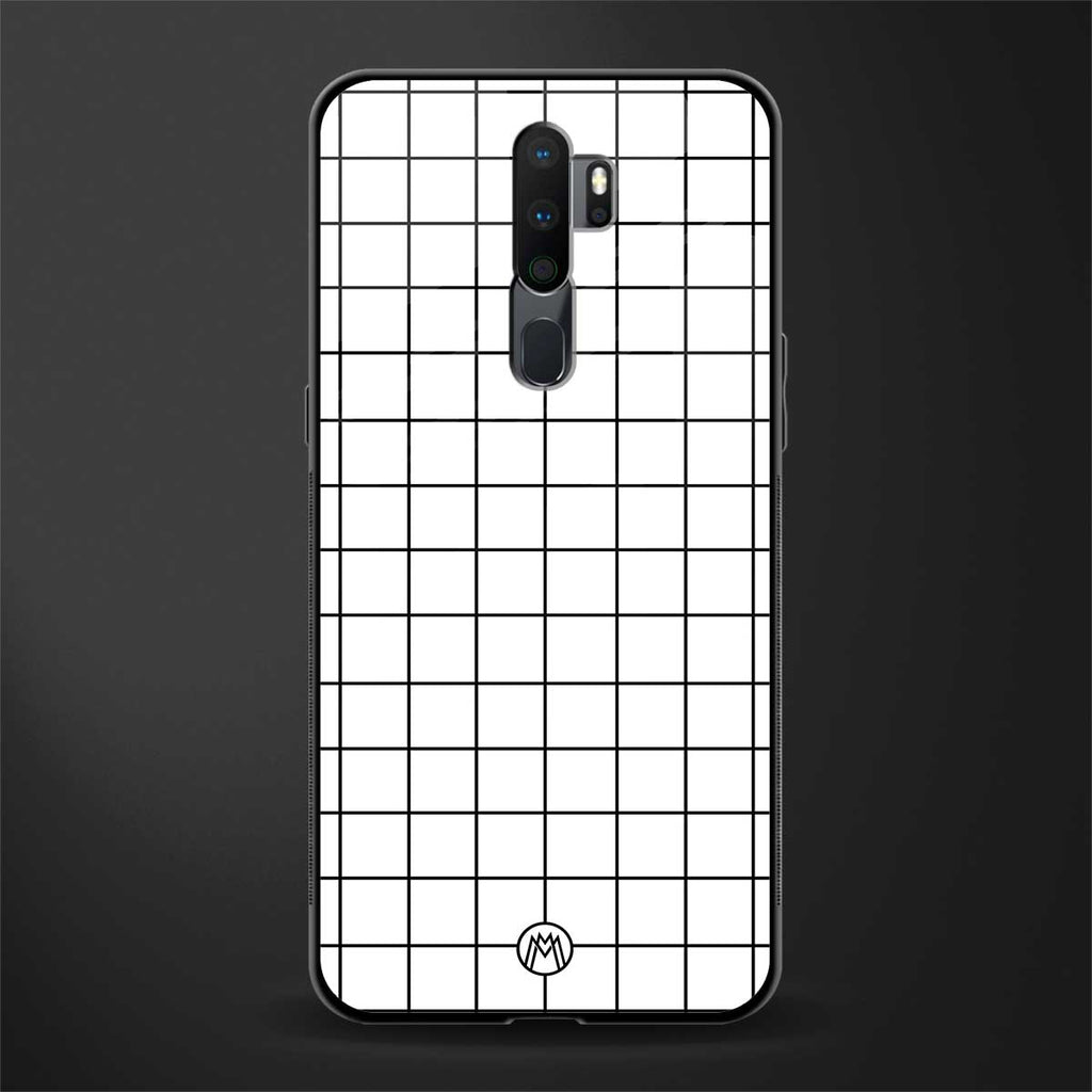 classic grid light edition glass case for oppo a5 2020 image