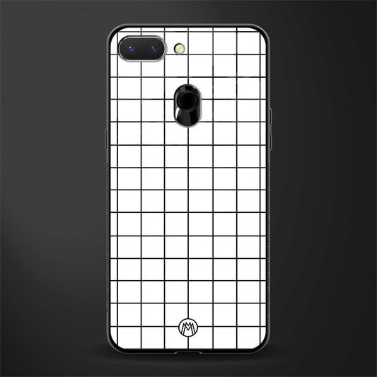classic grid light edition glass case for oppo a5 image