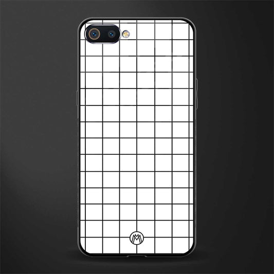 classic grid light edition glass case for realme c2 image