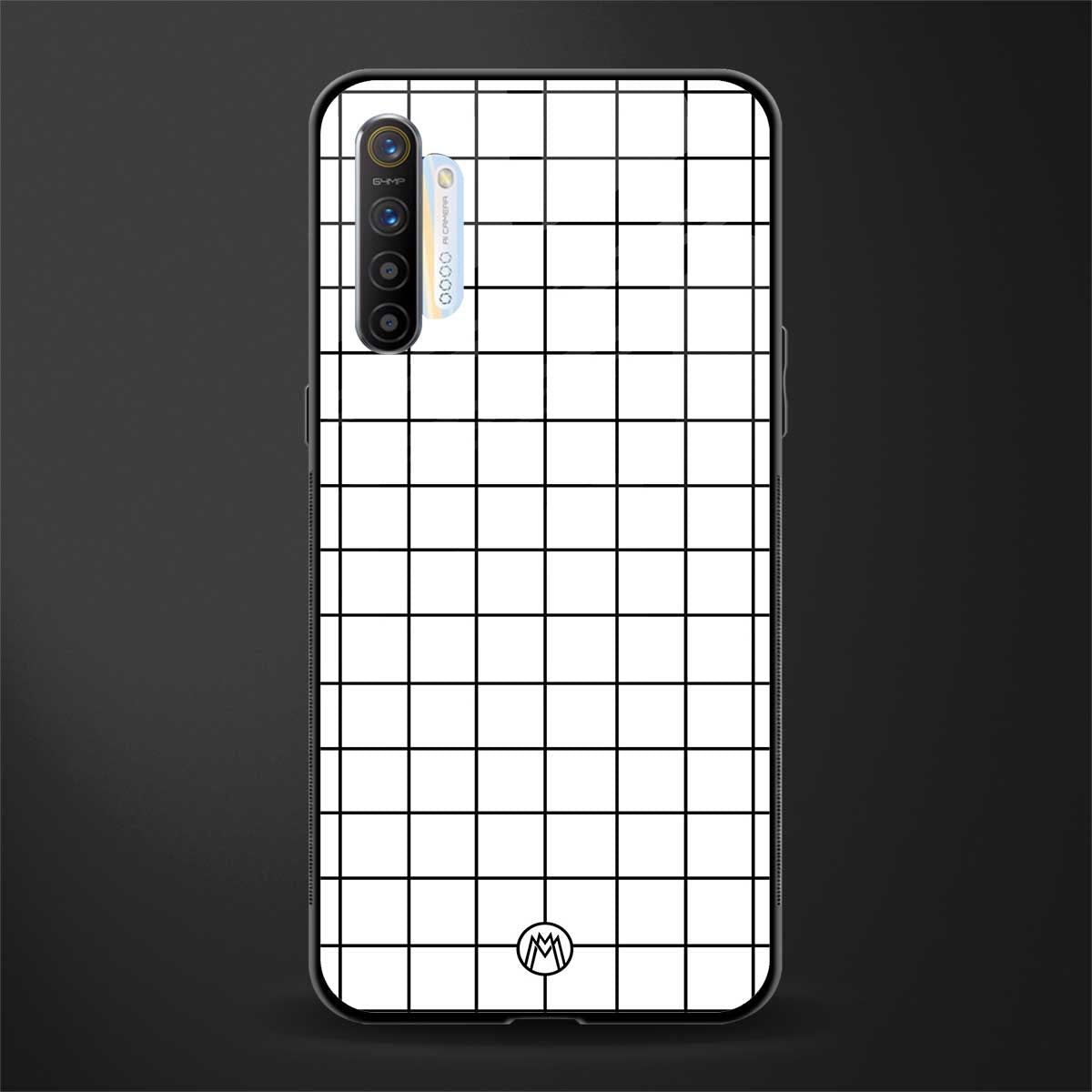 classic grid light edition glass case for realme xt image