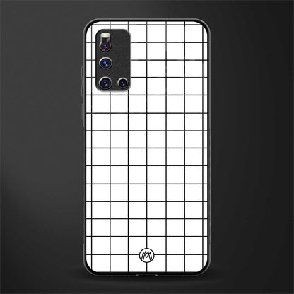 classic grid light edition glass case for vivo v19 image