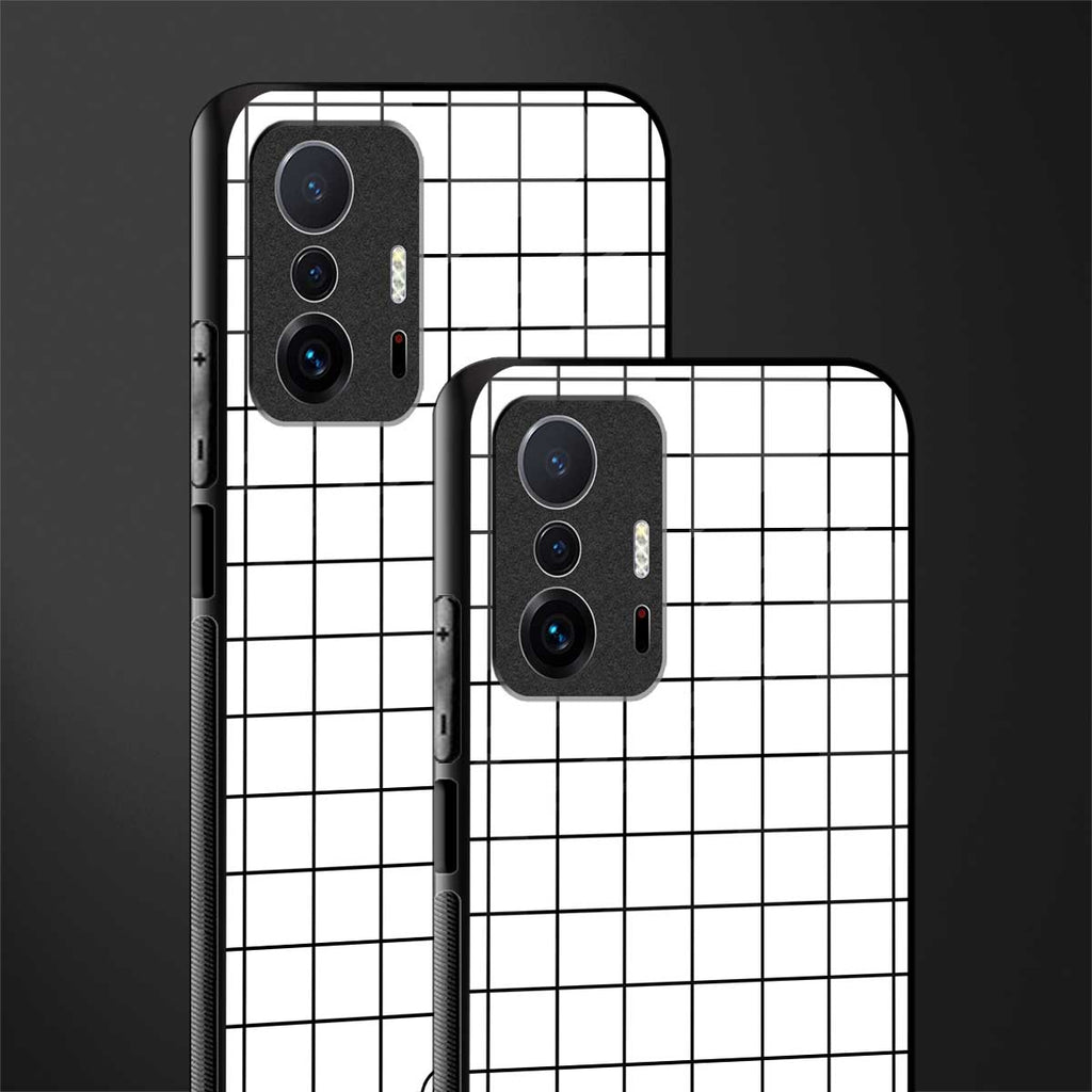 classic grid light edition glass case for mi 11t pro 5g image-2