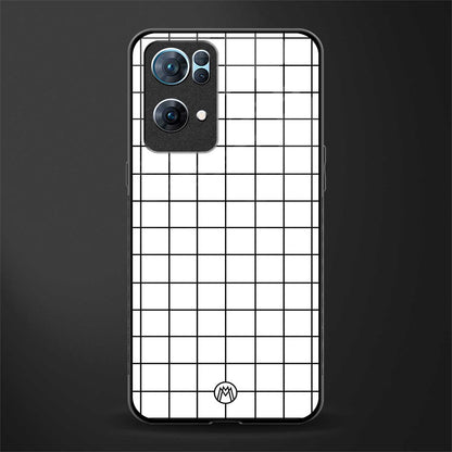 classic grid light edition glass case for oppo reno7 pro 5g image