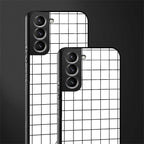 classic grid light edition glass case for samsung galaxy s21 image-2