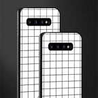 classic grid light edition glass case for samsung galaxy s10 image-2