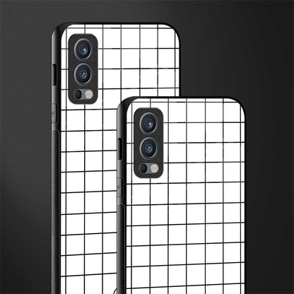 classic grid light edition glass case for oneplus nord 2 5g image-2