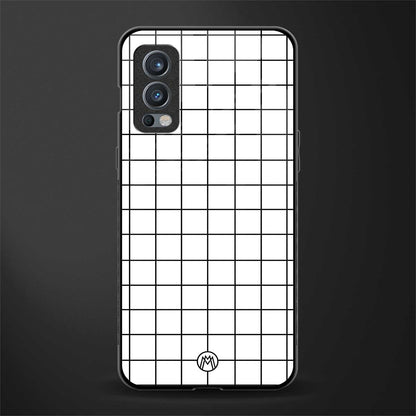 classic grid light edition glass case for oneplus nord 2 5g image