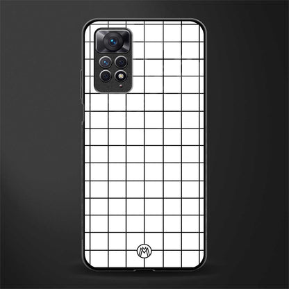 classic grid light edition glass case for redmi note 11 pro image