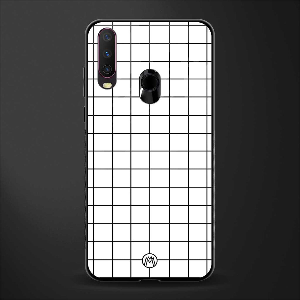 classic grid light edition glass case for vivo y12 image
