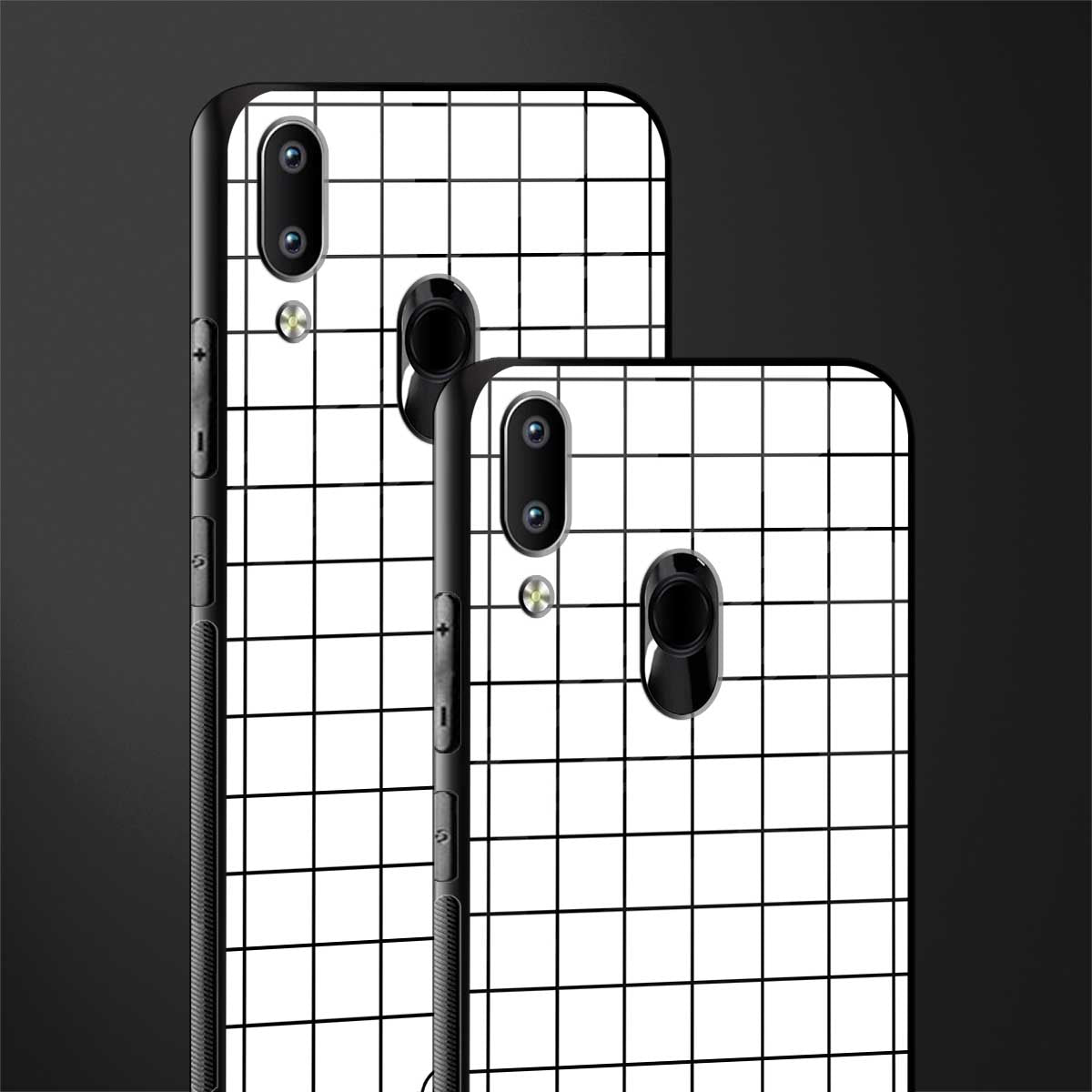 classic grid light edition glass case for vivo y91 image-2
