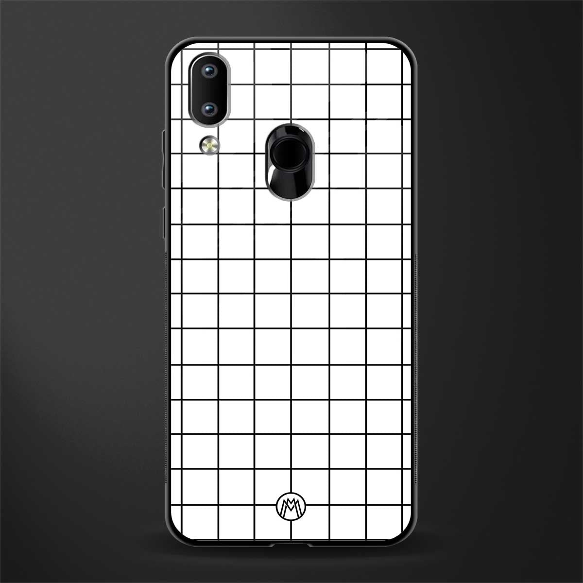 classic grid light edition glass case for vivo y95 image