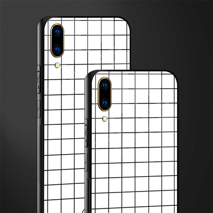 classic grid light edition glass case for vivo v11 pro image-2