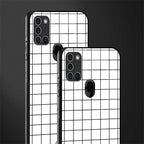 classic grid light edition glass case for samsung galaxy a21s image-2