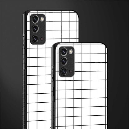 classic grid light edition glass case for samsung galaxy note 20 image-2