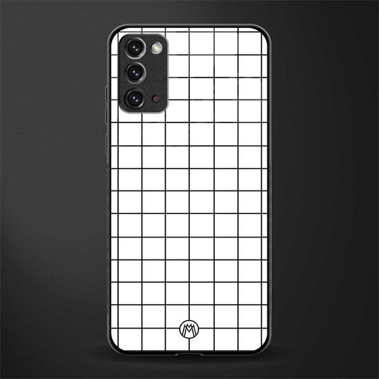 classic grid light edition glass case for samsung galaxy note 20 image